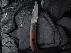 Appalachian Drifter Ii Damascus G10 Burgundy