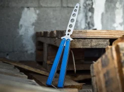 Bhq Balisong Trainer Blue