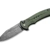 Cogent Damast Micarta Green