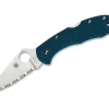 Delica 4 Lightweight K390 Serrated Blue