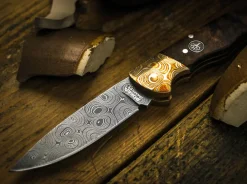 Folding Hunter Mokume Damascus