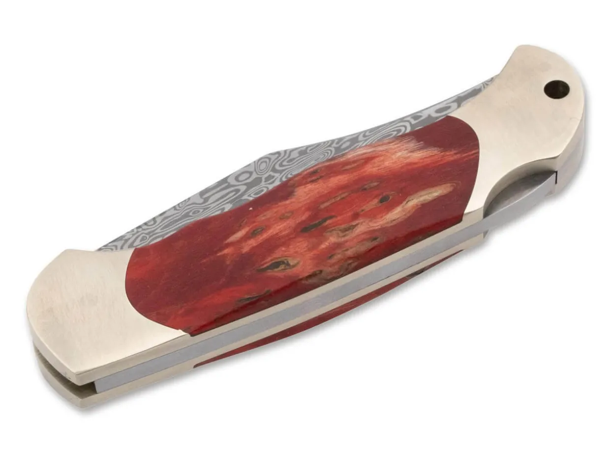 Junior Scout Curly Birch Red Damascus