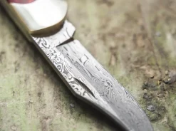 Junior Scout Curly Birch Red Damascus