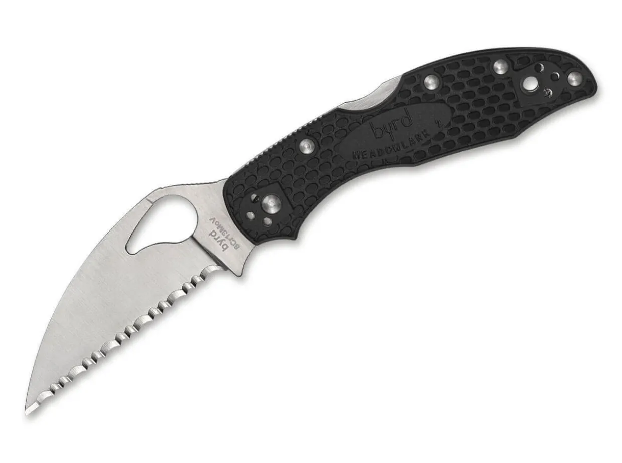 Meadowlark 2 Lightweight Wharncliffe Black Spyderedge