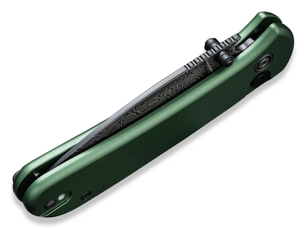 Qubit Aluminum Green Damascus