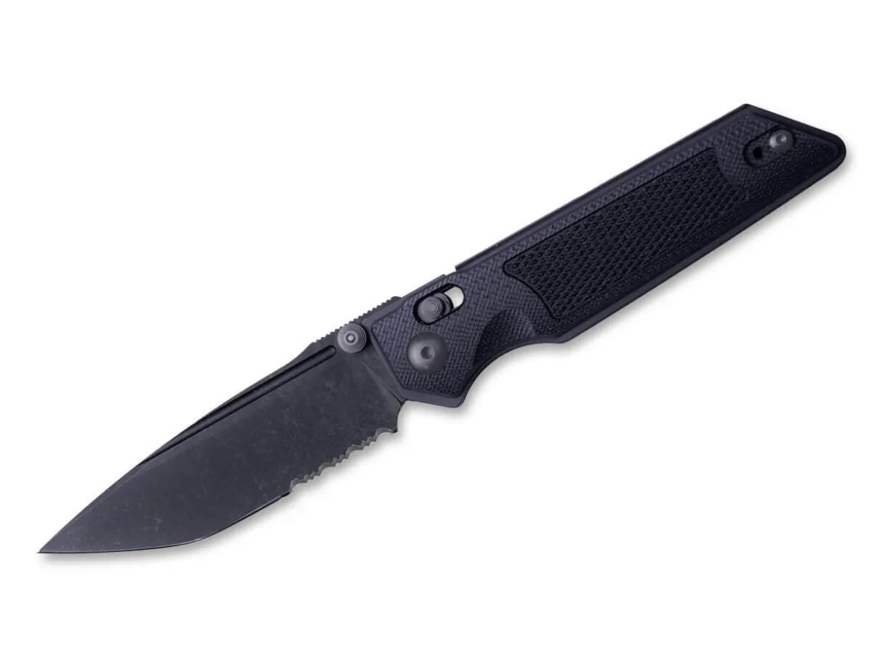 Sacra Tac Serrated G10 Black