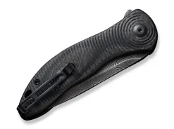 Synergy3 Black G10 Twill Carbon Damascus